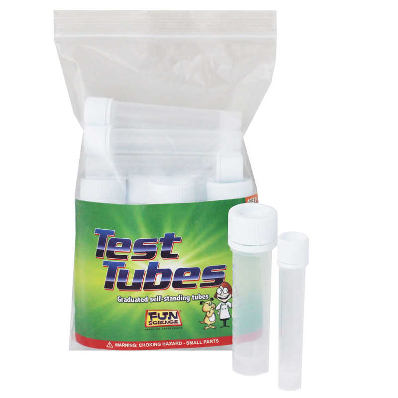 Fun Science® Self-Standing Plastic Test Tubes Classroom 12-pack