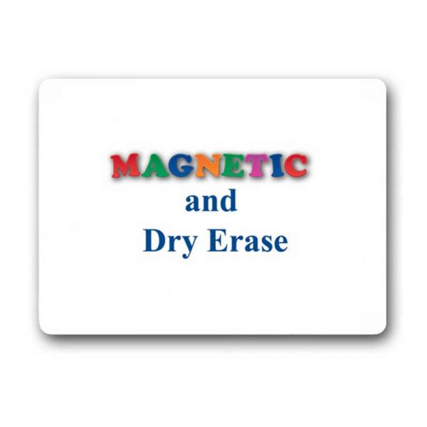 Flipside Two-Sided Magnetic Dry Erase Board, Plain/Plain, 9" x 12"