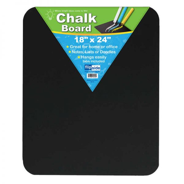 Flipside Chalk Board, Black, 18" x 24"