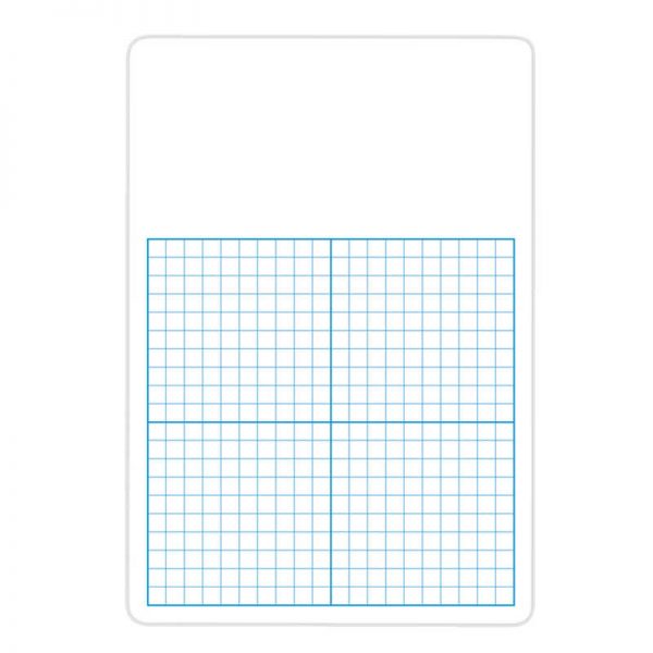 Flipside 1/2" Graph Dry Erase Board, 11" x 16, Pack of 12