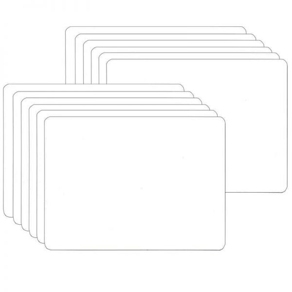 Flipside Dry Erase Board, One-Sided, 5" x 7", Pack of 12