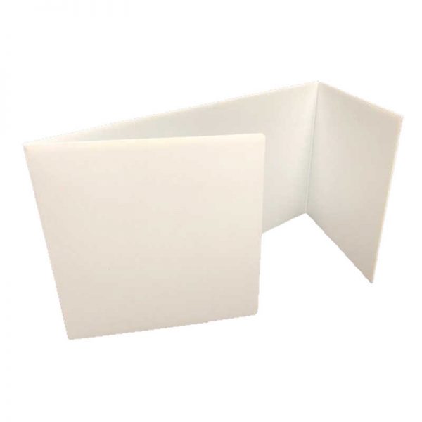 Flipside Premium Plastic Study Carrels, White, 12" x 48", Pack of 12