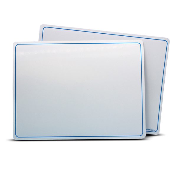 Flipside Products Dry Erase Learning Mat, Two-Sided Plain, 9" x 12", Pack of 12