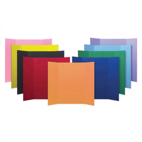 Flipside Corrugated Project Board, Assorted Colors, 36"W x 48"L, Pack of 24
