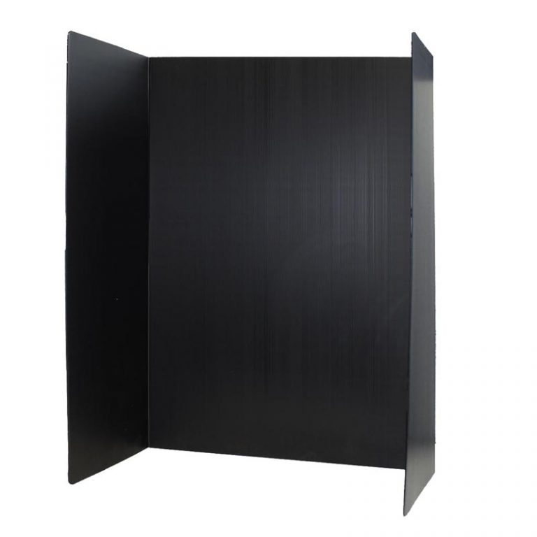 Flipside Products Premium Corrugated Plastic Project Board Black, 36 x 48, Pack of 10