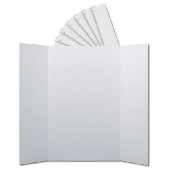 Flipside Corrugated Project Boards & Headers Set, 36" x 48", White, 24 Sets