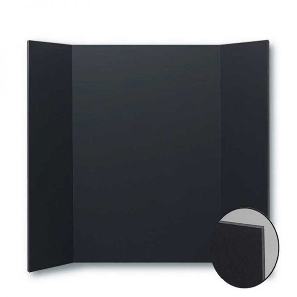 Flipside Foam Project Board, 36" x 48", Black, Pack of 10