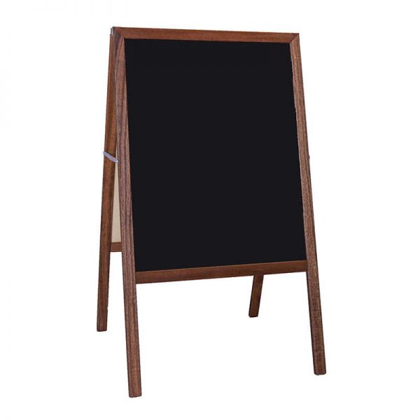 Flipside Stained Marquee Easel with Black Chalkboard, 42" H x 24"W