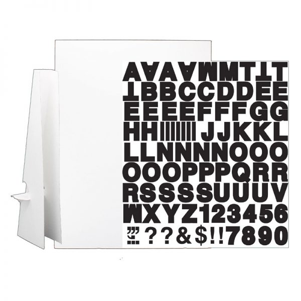 Flipside Products 20" x 30" White Corrugated Project Sheet Sign Kit - Pack of 10