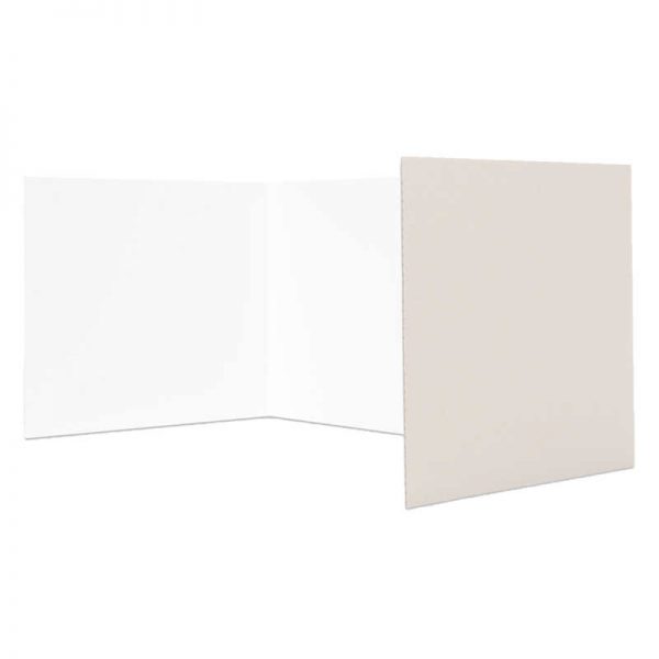 Flipside Corrugated Study Carrels, 12" x 48", Assorted Colors, Pack of 24