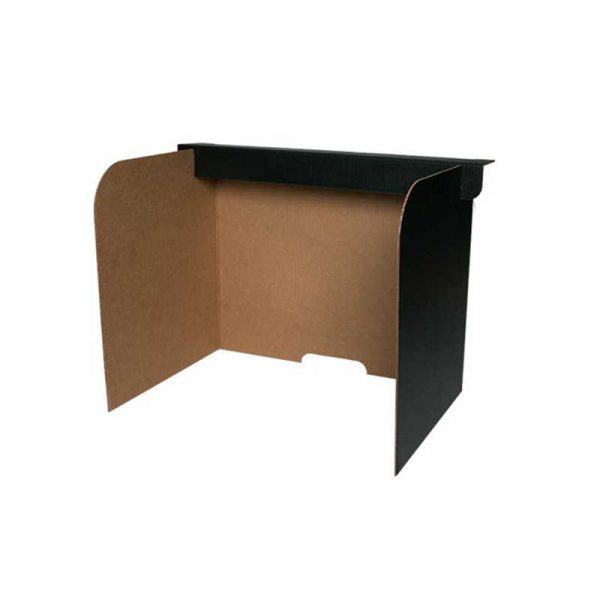 Flipside Small Desktop Privacy Screen, 19" x 12" x 14", Pack of 24