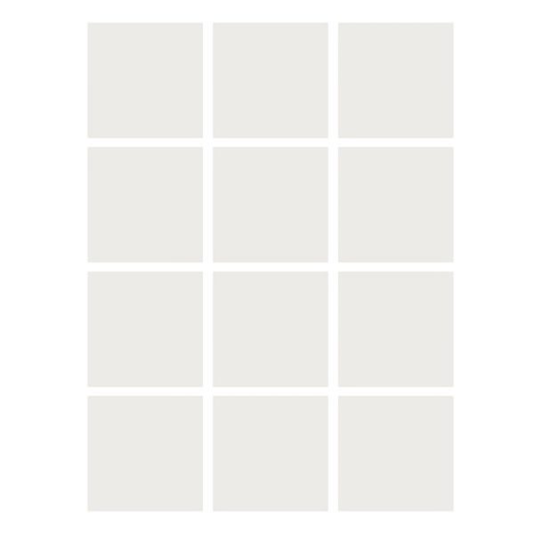 Flipside Products Dry Erase Stickables with Dry Erase Marker, White, 3" x 3", 12 Per Pack, 4 Packs