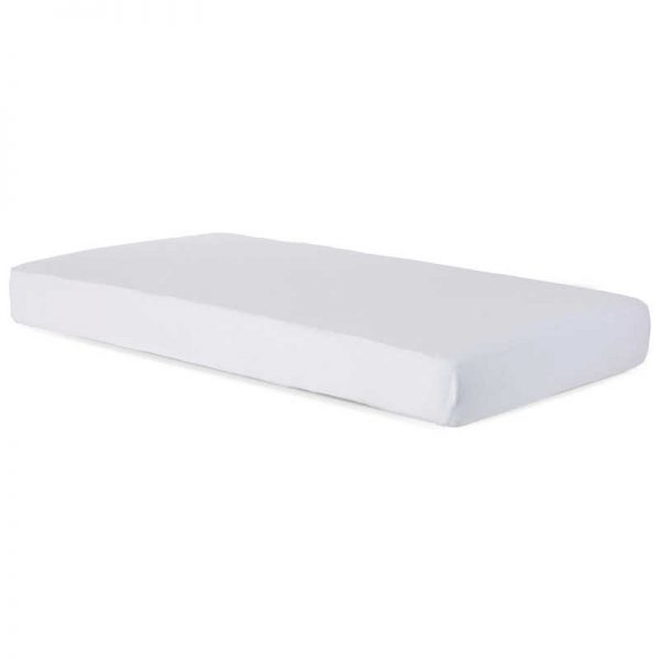 Foundations SafeFit™ Elastic Fitted Sheet, Compact-Size, White