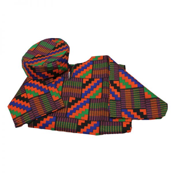 Children's Factory Ethnic Costumes, Boys West African Shirt & Hat