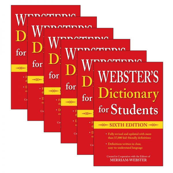 Merriam-Webster Webster's Dictionary for Students, Sixth Edition, Pack of 6