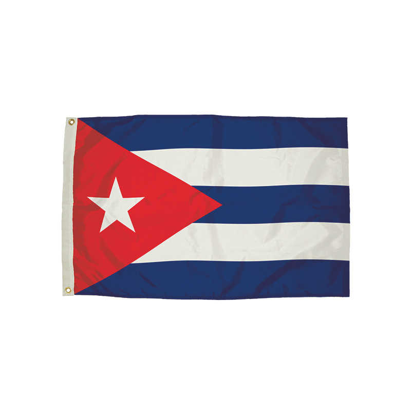Independence Flag 3x5' Nylon Cuba Flag Heading & Grommets