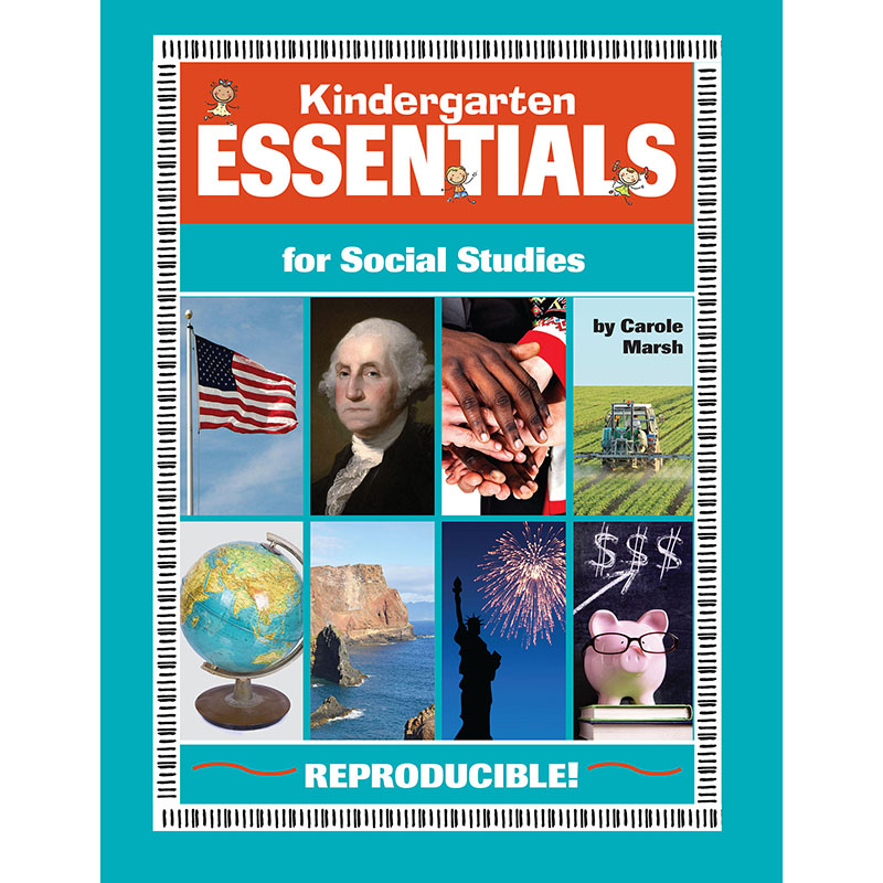 Gallopade Kindergarten Essentials for Social Studies Reproducible Book