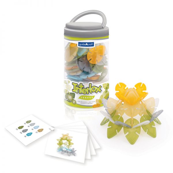 Guidecraft Interlox™ Leaves, 96-Piece Set