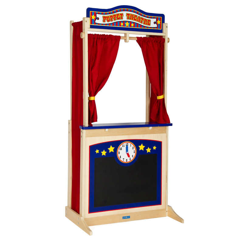 Guidecraft Pretend & Play Wooden Floor Theater