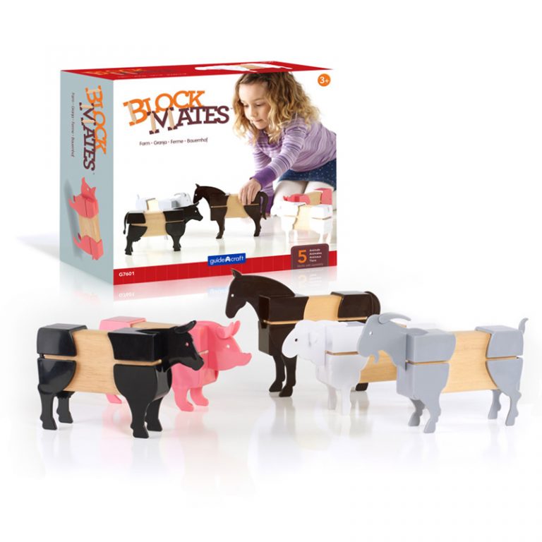 Guidecraft Block Mates™ Farm Animals