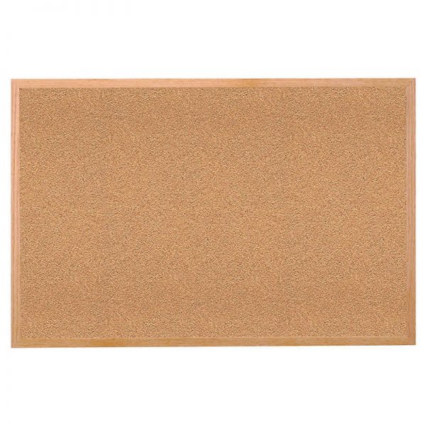 Ghent® Natural Cork Bulletin Board with Wood Frame, 2'H x 3'W