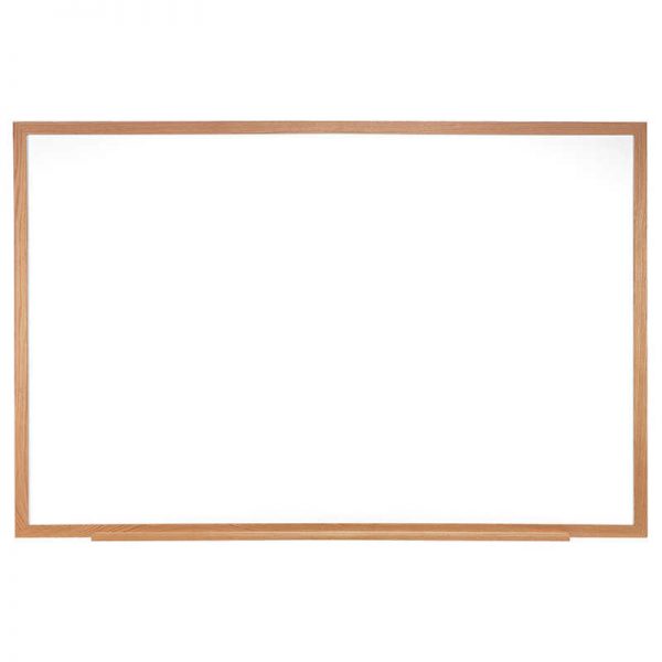 Ghent® Non-Magnetic Whiteboard with Wood Frame, 2'H x 3'W