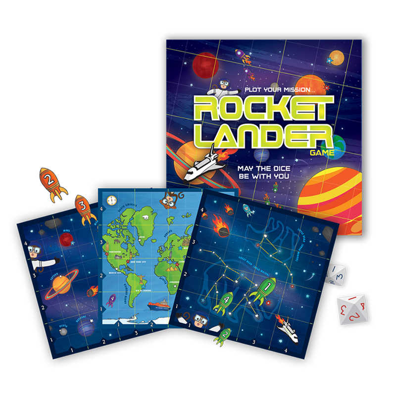 Griddly Games Rocket Lander™ Graphing Game