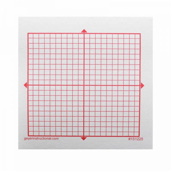 Geyer Graphing 3M Post-it® Notes, XY Axis, 20 x 20 Square Grid, 4 Pads