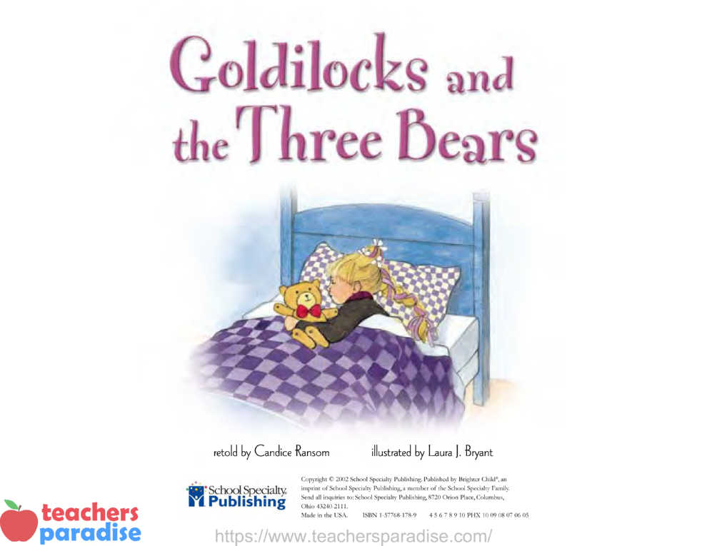 Goldilocks and the Three Bears by School Specialty Publishing