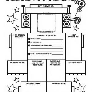 Graphic Organizer Posters All About Me Robot by Scholastic – SC-054501462X