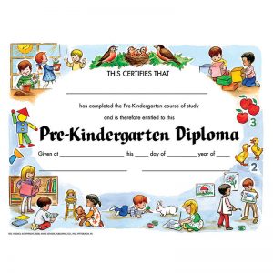 Hayes Pre-Kindergarten Diploma, 8.5" x 11", Pack of 30
