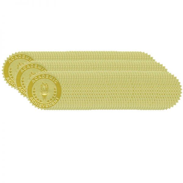 Hayes Gold Foil Embossed, Academic Achievement, Certificate Seals, 54 Per Pack, 3 Packs