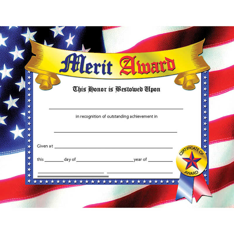 Hayes Merit Award, 8.5" x 11", Pack of 30
