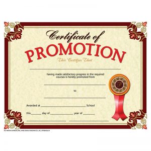 Hayes Certificate of Promotion, Pack of 30, 8.5" x 11"