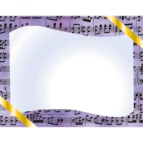 Hayes Music Border Paper, 8.5" x 11", Pack of 50