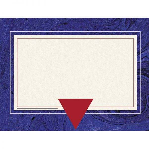 Hayes Blue Marble Border Certificate, 8-1/2" x 11", 50/pkg