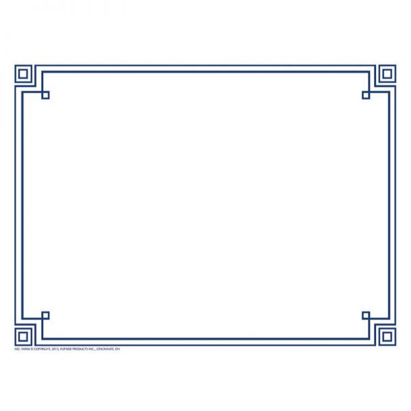 Hayes Four Square Border Paper, Blue