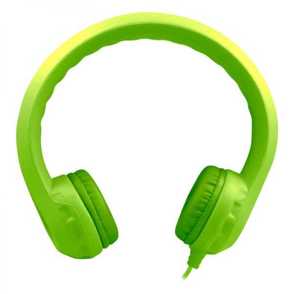 HamiltonBuhl® Flex-Phones™ Indestructible Foam Headphones, Green