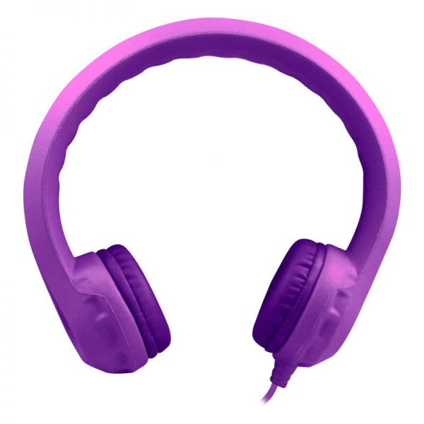 HamiltonBuhl® Flex-Phones™ Indestructible Foam Headphones, Purple