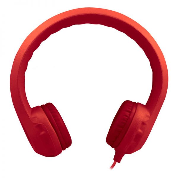 HamiltonBuhl® Flex-Phones™ Indestructible Foam Headphones, Red