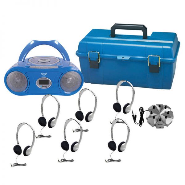 HamiltonBuhl® 6 Person CD/MP3 Listening Center with Personal Headphones