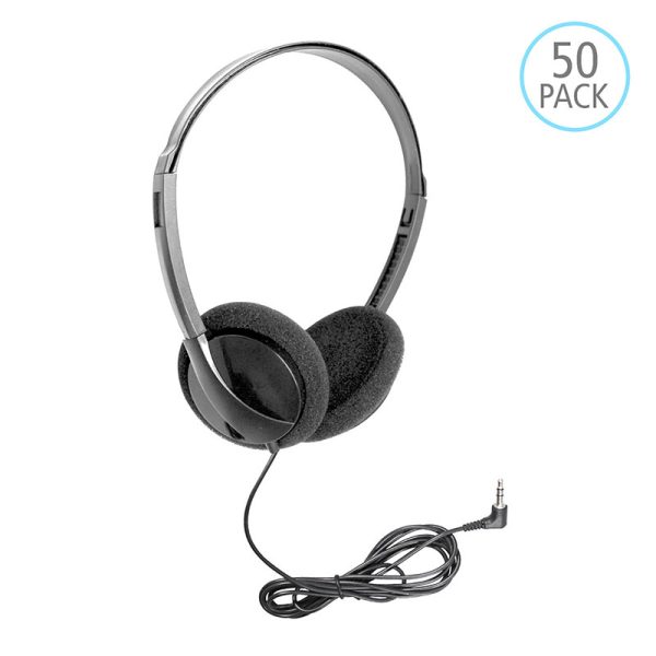 HamiltonBuhl® Personal Economical Headphones, 50 Pack