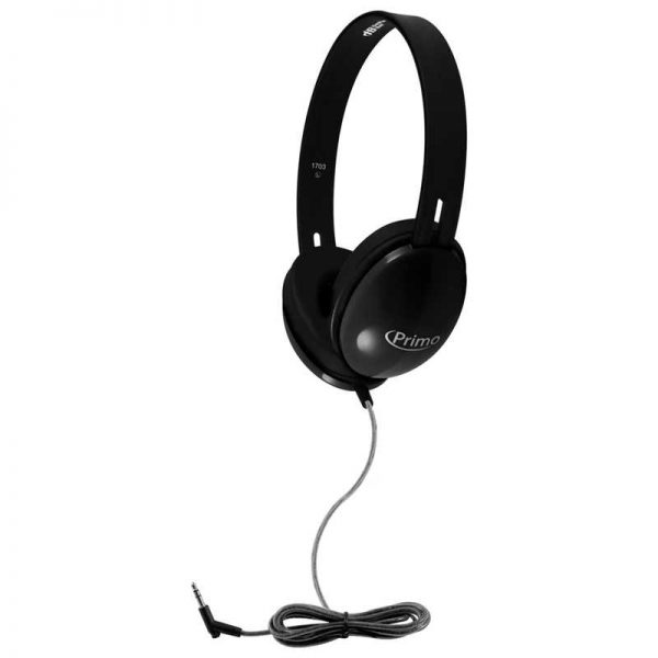 HamiltonBuhl® Primo Stereo Headphones, Black