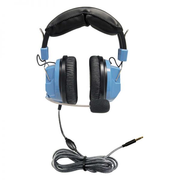 HamiltonBuhl® Deluxe Headset with Gooseneck Mic & In-Line Volume Control plus TRRS Plug