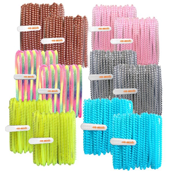 HamiltonBuhl® Skooob Tangle Free Earbud Covers - Assorted Colors - 2 Each of 6 Colors - Pack of 12