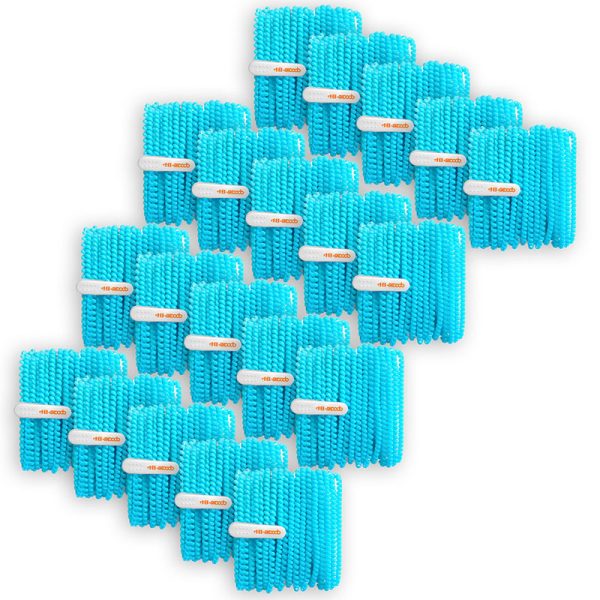 HamiltonBuhl® Skooob Tangle Free Earbud Covers - Turquoise, Pack of 20