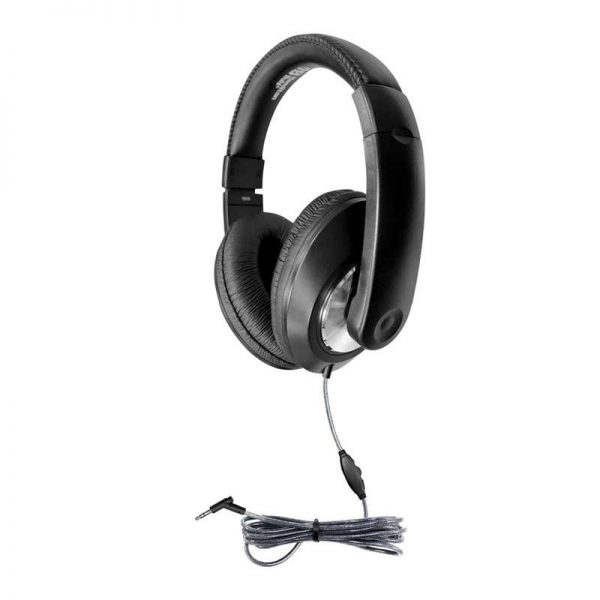 HamiltonBuhl® Smart-Trek Deluxe Stereo Headphone with In-Line Volume Control & 3.5mm TRS Plug
