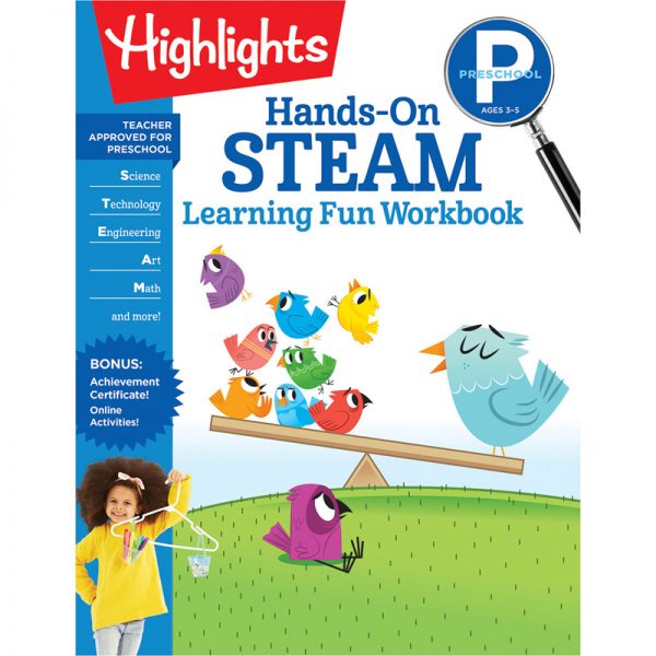 Highlights™ Hands-On STEAM Learning Fun Workbook, Preschool