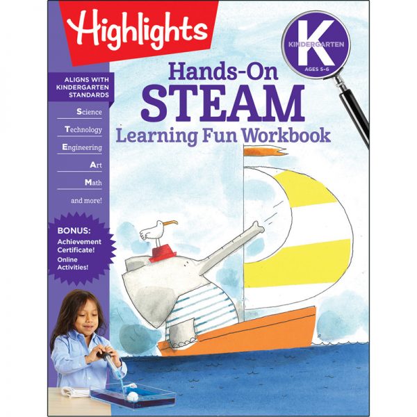 Highlights™ Hands-On STEAM Learning Fun Workbook, Grade K