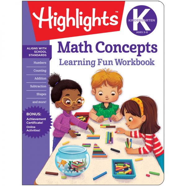 Highlights™ Learning Fun Workbooks, Kindergarten Math Concepts